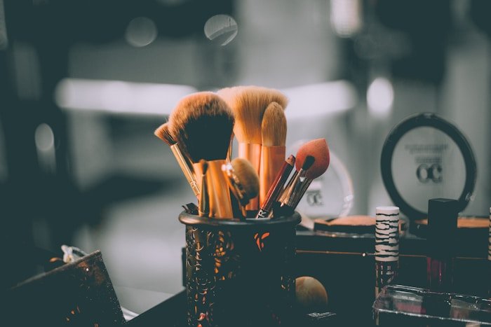 Beauty marketing strategy team at work